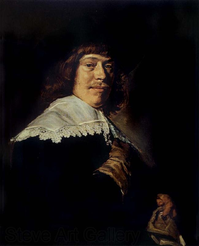 Frans Hals Portrait of a young man holding a glove Spain oil painting art
